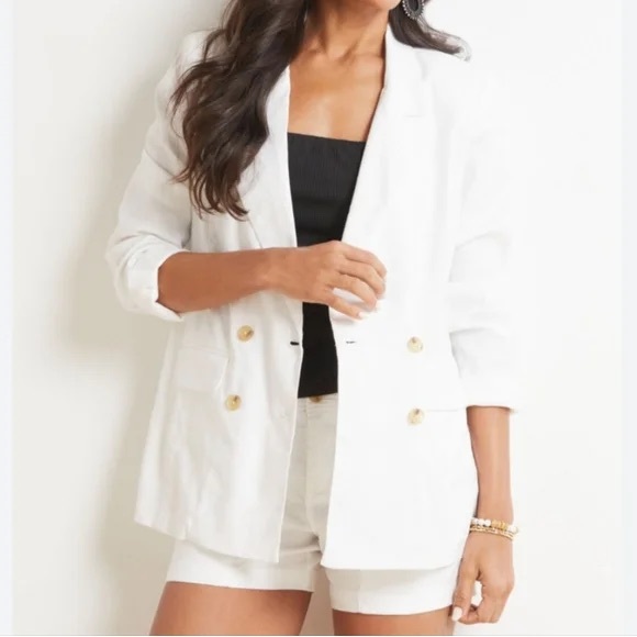 Evereve Alexa Double Breasted Blazer NWT - Picture 1 of 2